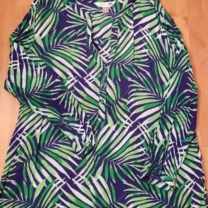 Old Navy Palm Leaf Tunic Top